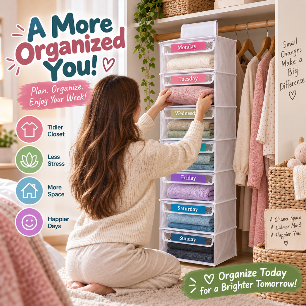 WeekReady Kids Clothes Organizer