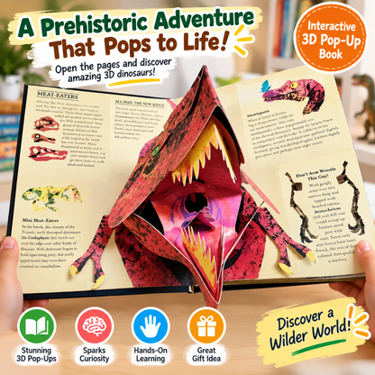 DinoPop 3D Dinosaur Learning Book