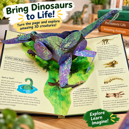 DinoPop 3D Dinosaur Learning Book
