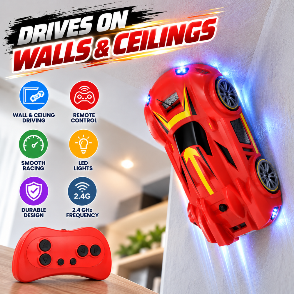 WallRacer Remote Control Climbing Car