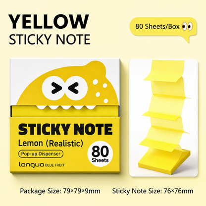 FruityFun Cartoon Sticky Notes