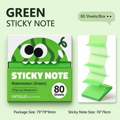 FruityFun Cartoon Sticky Notes