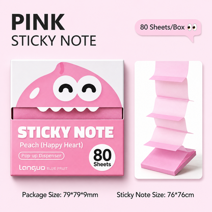 FruityFun Cartoon Sticky Notes