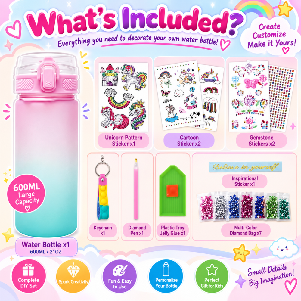 GemCraft DIY Water Bottle Kit
