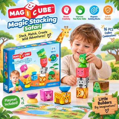 Safari Magnetic Stacking Blocks