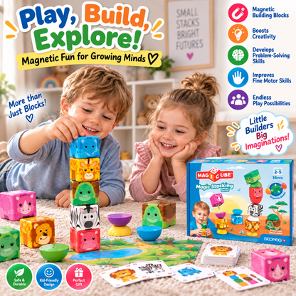 Safari Magnetic Stacking Blocks