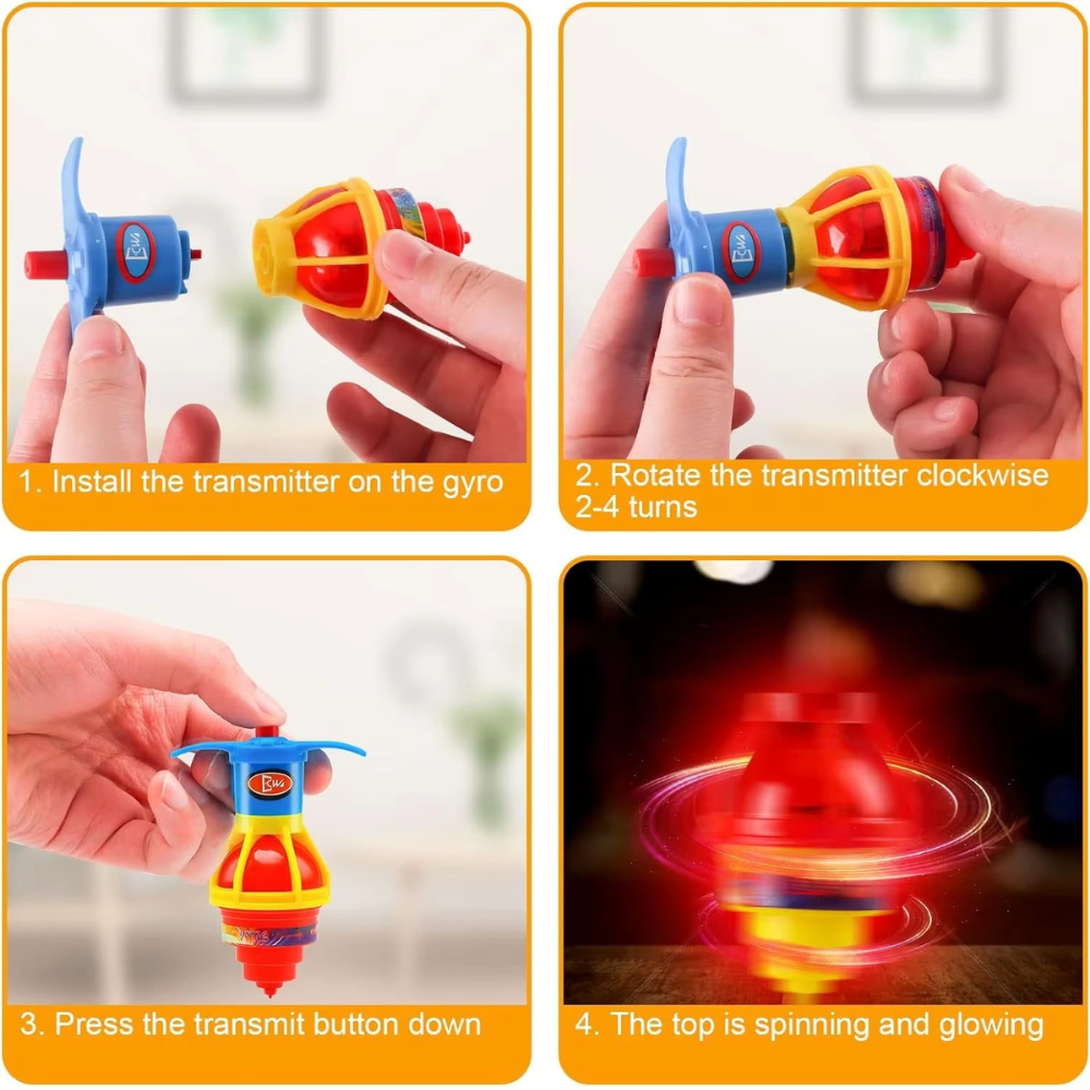 GlowSpin Tops