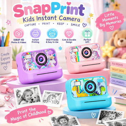 SnapPrint Kids Instant Camera