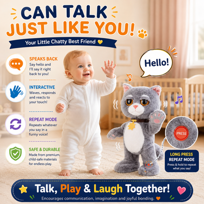 SmartTalk Interactive Cat Plush
