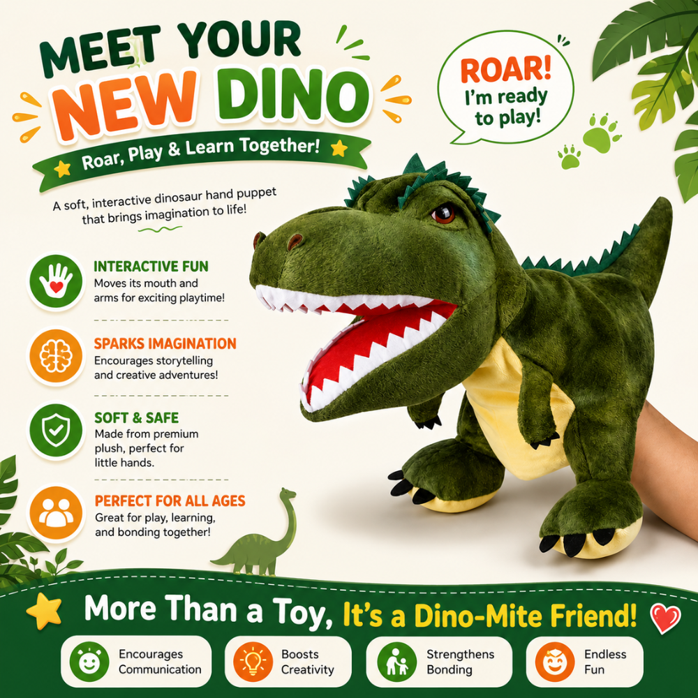 Dino Adventure Hand Puppet