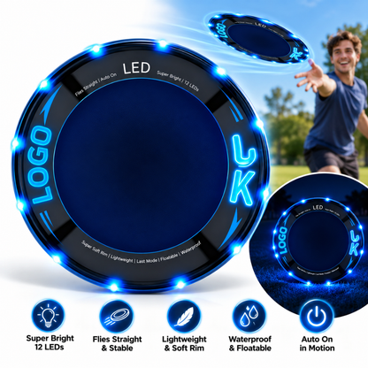 Glowing LED Ring Boomerang Toy