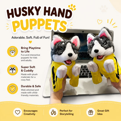 PunchPaws Husky Puppet