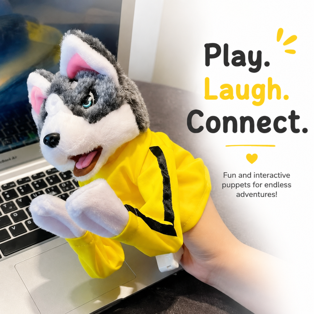 PunchPaws Husky Puppet
