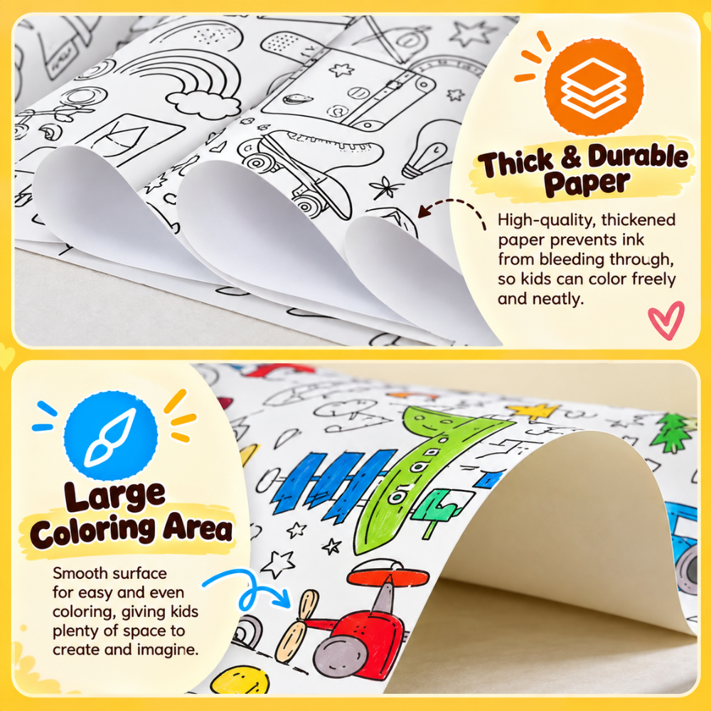 DinoDoodle Coloring Roll