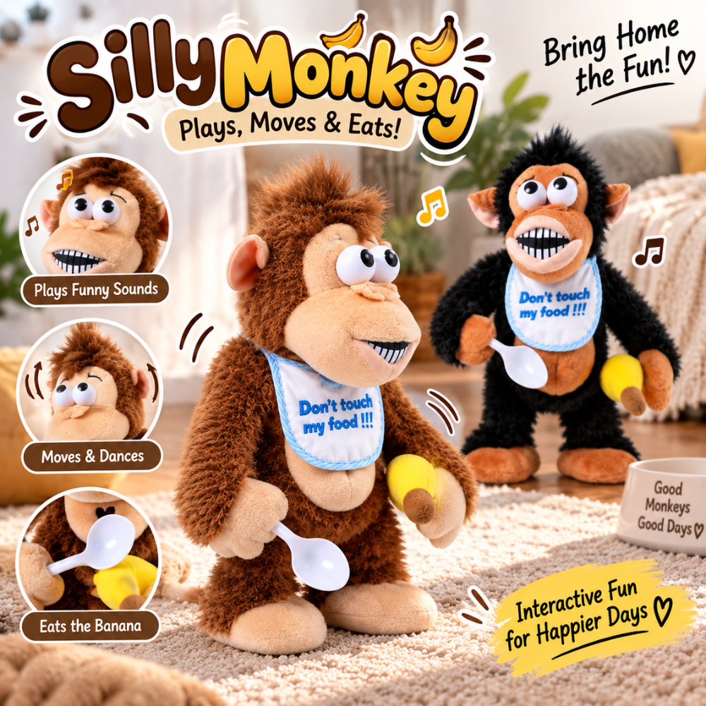 Dancing Banana Monkey Plush