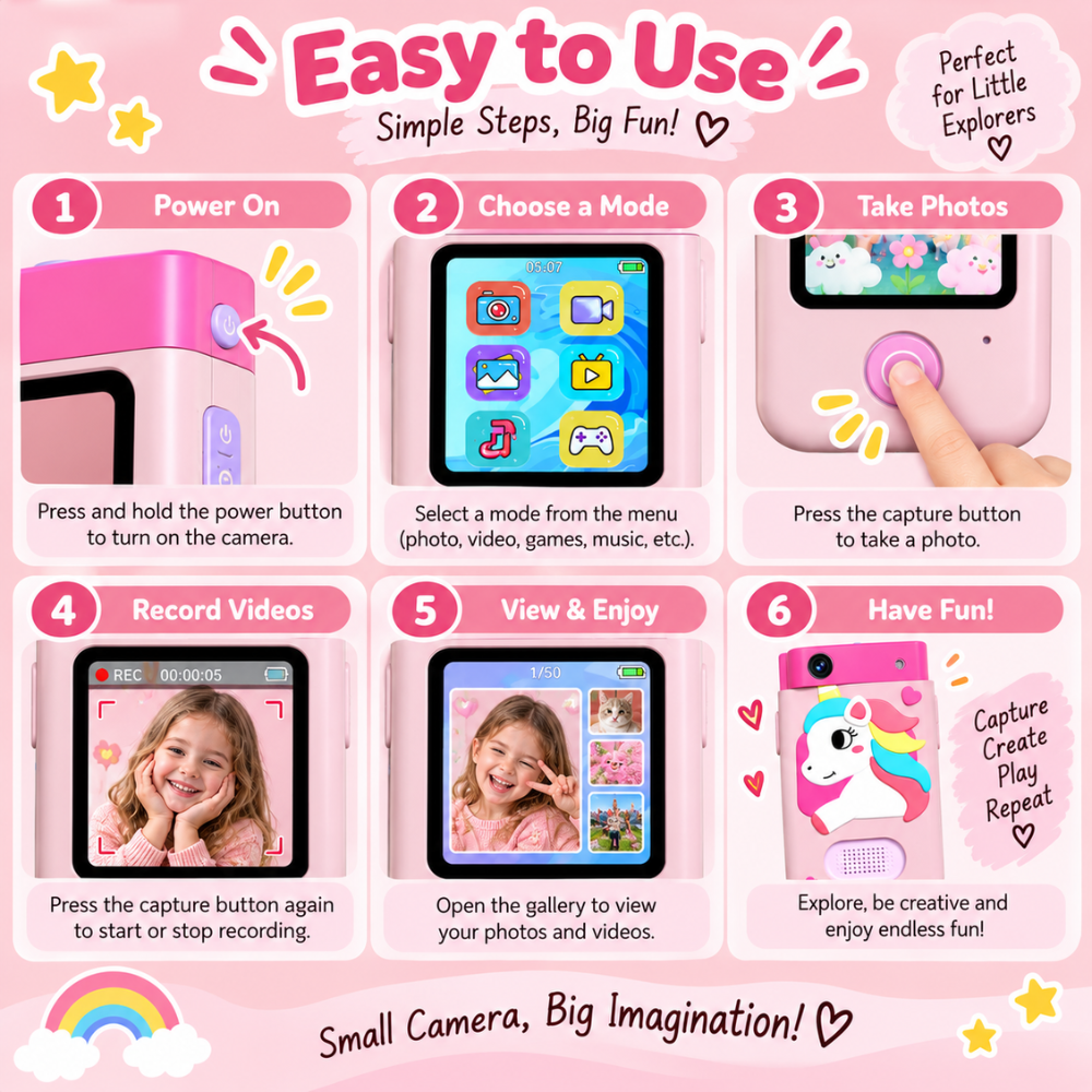 SnapPlay Kids Touchscreen Camera
