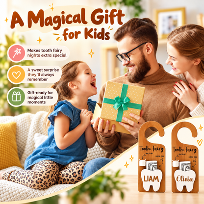 Tooth Fairy Personalized Door Hanger