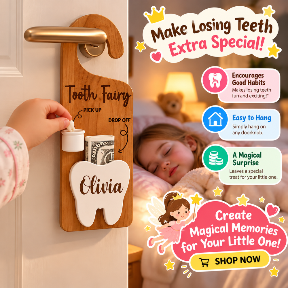 Tooth Fairy Personalized Door Hanger