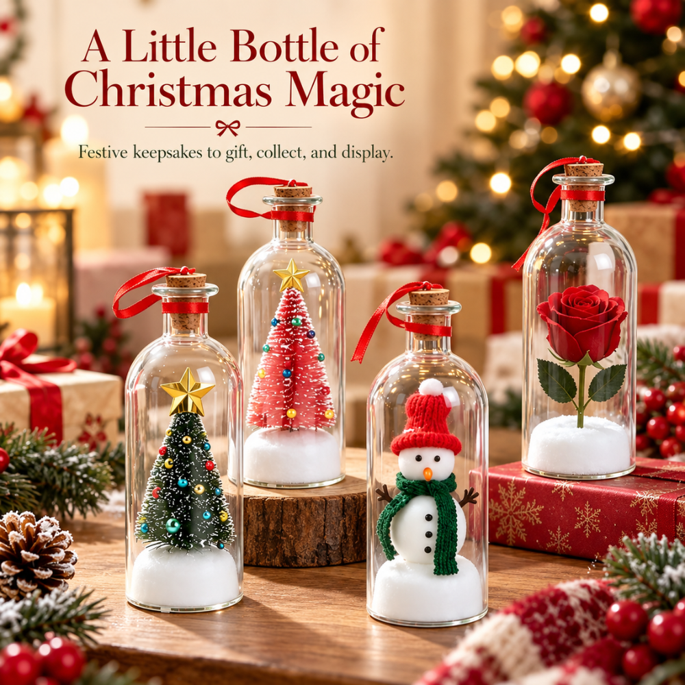 VoiceWish Christmas Message Bottle