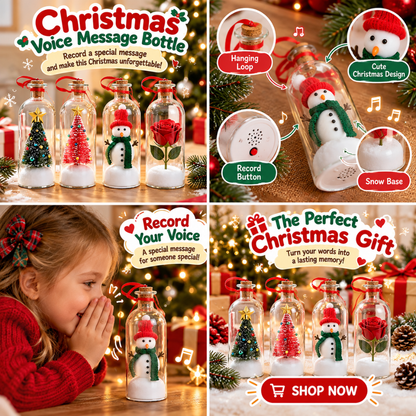 VoiceWish Christmas Message Bottle