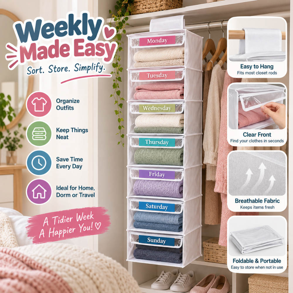 WeekReady Kids Clothes Organizer