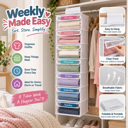 WeekReady Kids Clothes Organizer