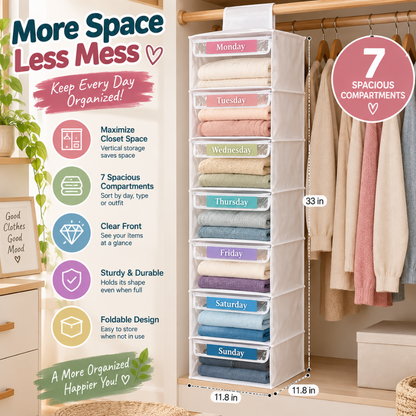 WeekReady Kids Clothes Organizer
