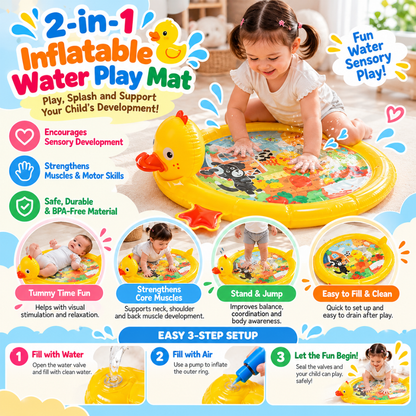 DuckySplash 2-in-1 Water Play Mat