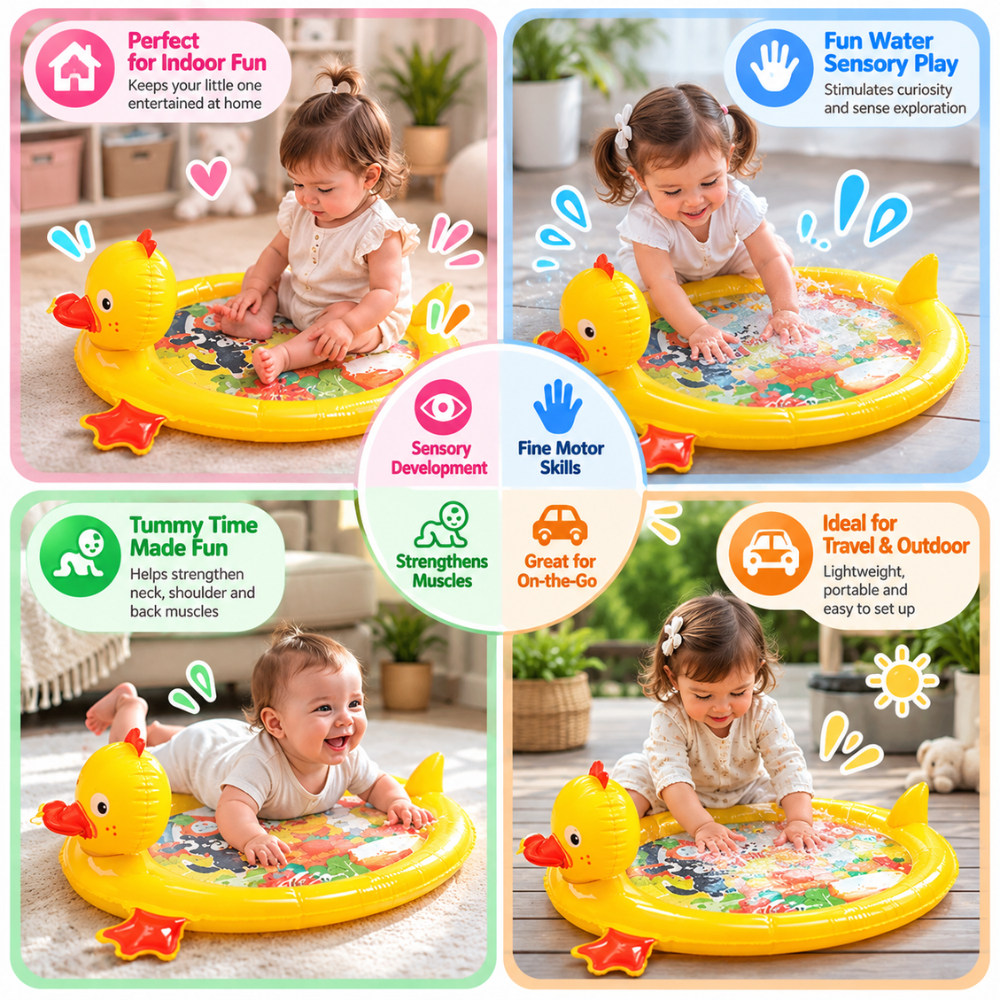 DuckySplash 2-in-1 Water Play Mat