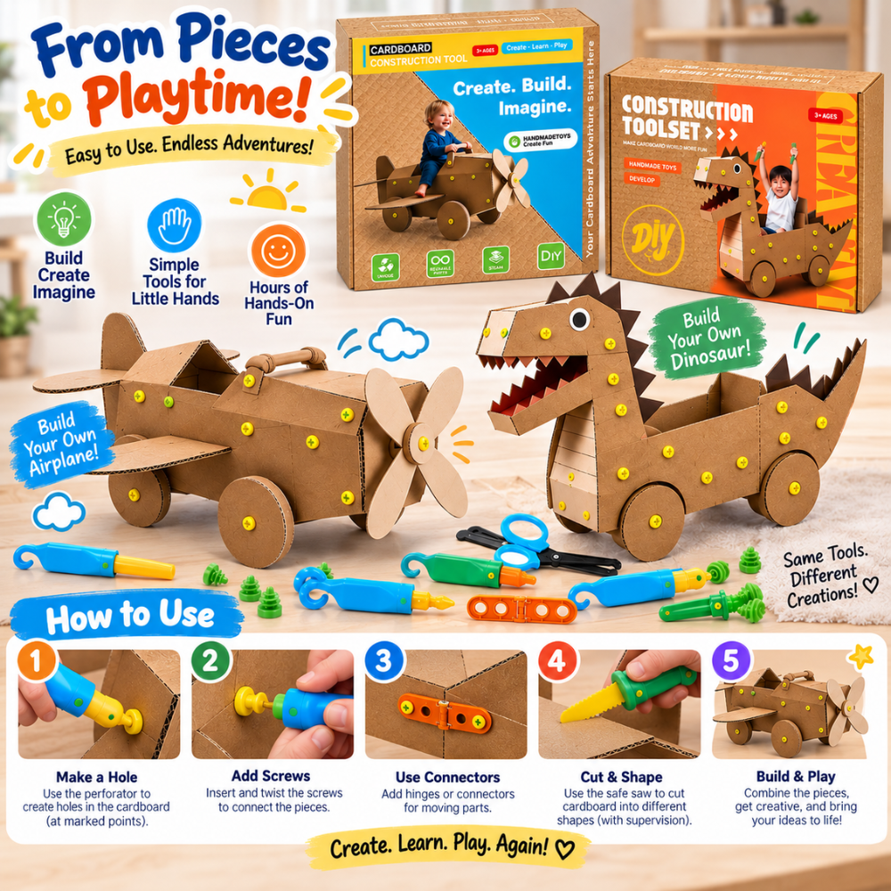 Build & Play Cardboard Construction Kit