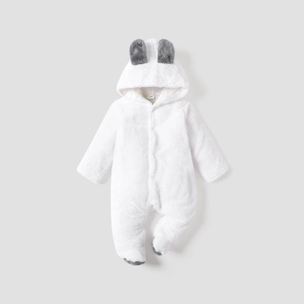 CozyCub Hooded Baby Jumpsuit