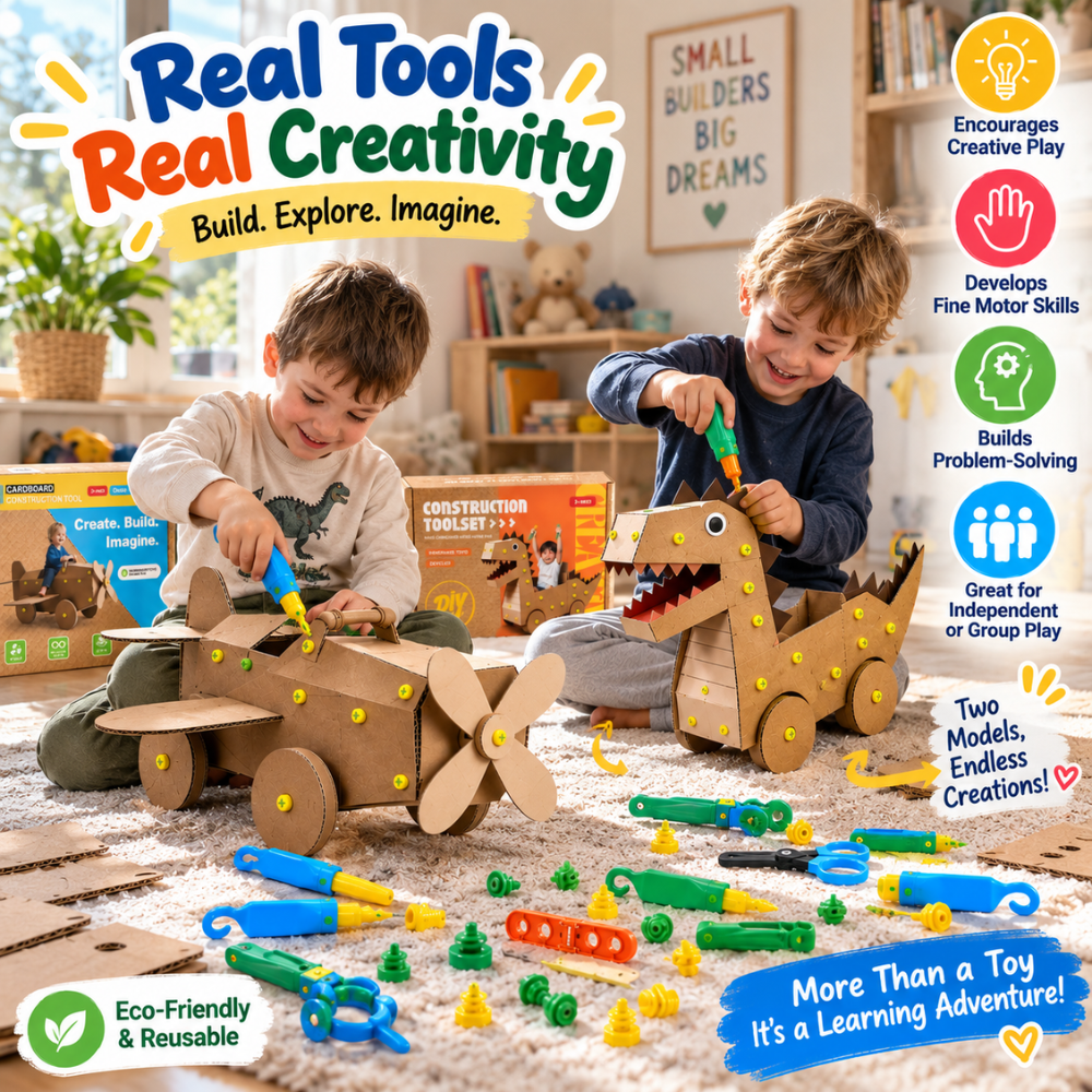 Build & Play Cardboard Construction Kit