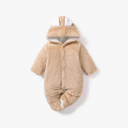 CozyCub Hooded Baby Jumpsuit