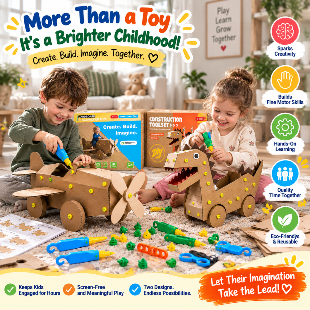Build & Play Cardboard Construction Kit