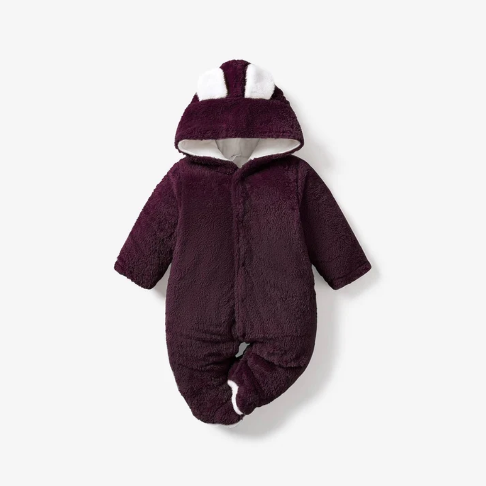 CozyCub Hooded Baby Jumpsuit
