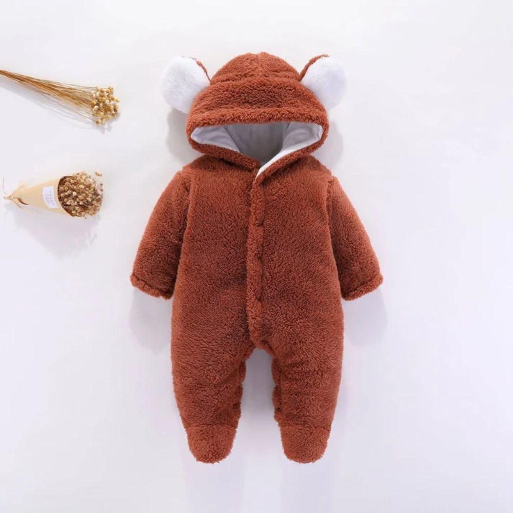 CozyCub Hooded Baby Jumpsuit