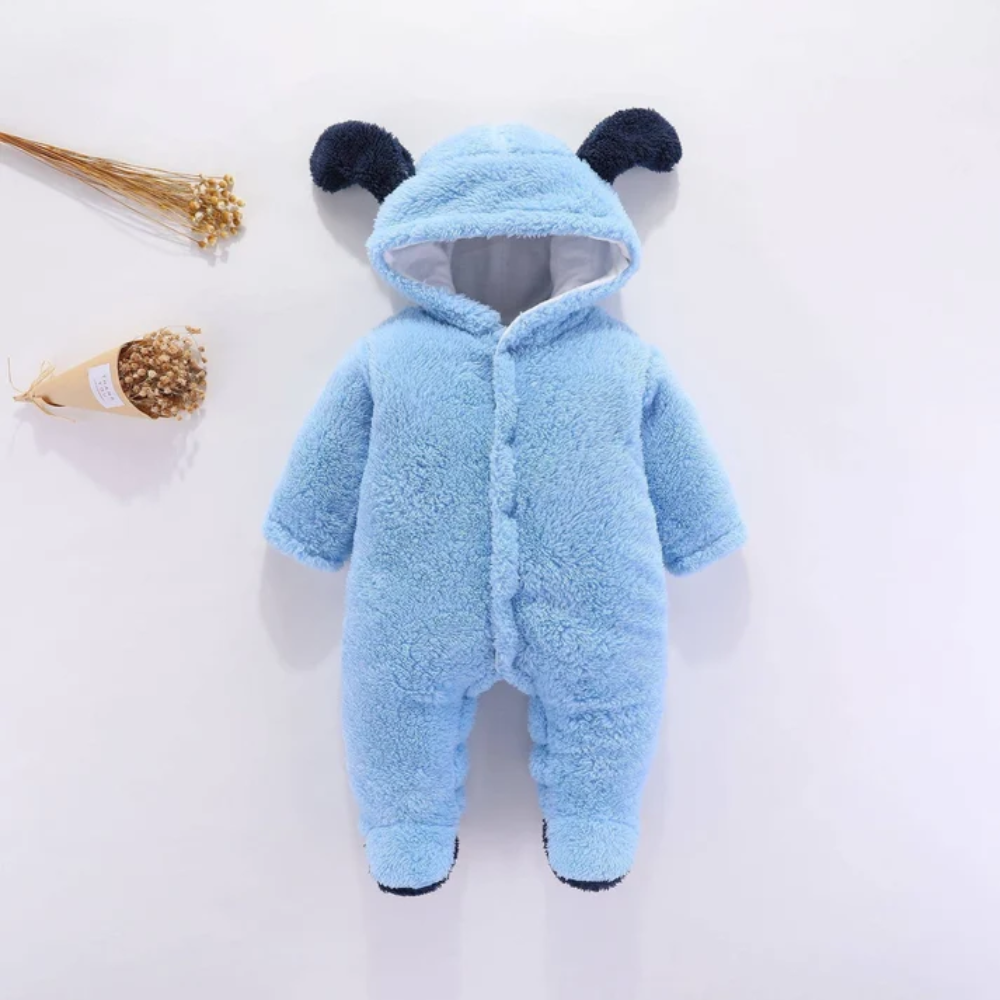 CozyCub Hooded Baby Jumpsuit