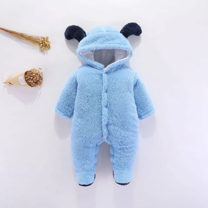 CozyCub Hooded Baby Jumpsuit
