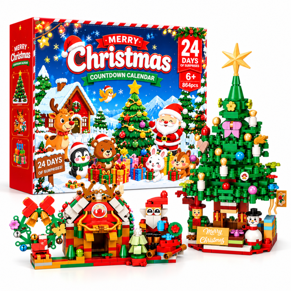 MerryBuild Blocks Christmas Tree Set