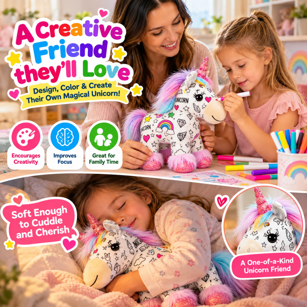 Color & Create Unicorn Plush