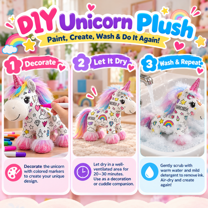Color & Create Unicorn Plush