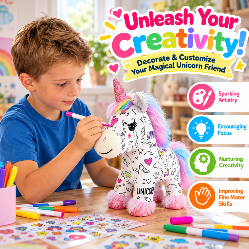 Color & Create Unicorn Plush
