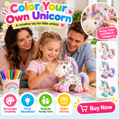 Color & Create Unicorn Plush