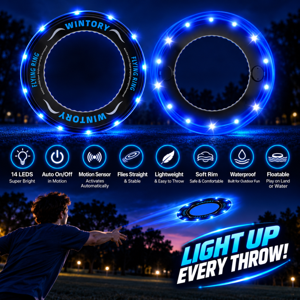 Glowing LED Ring Boomerang Toy