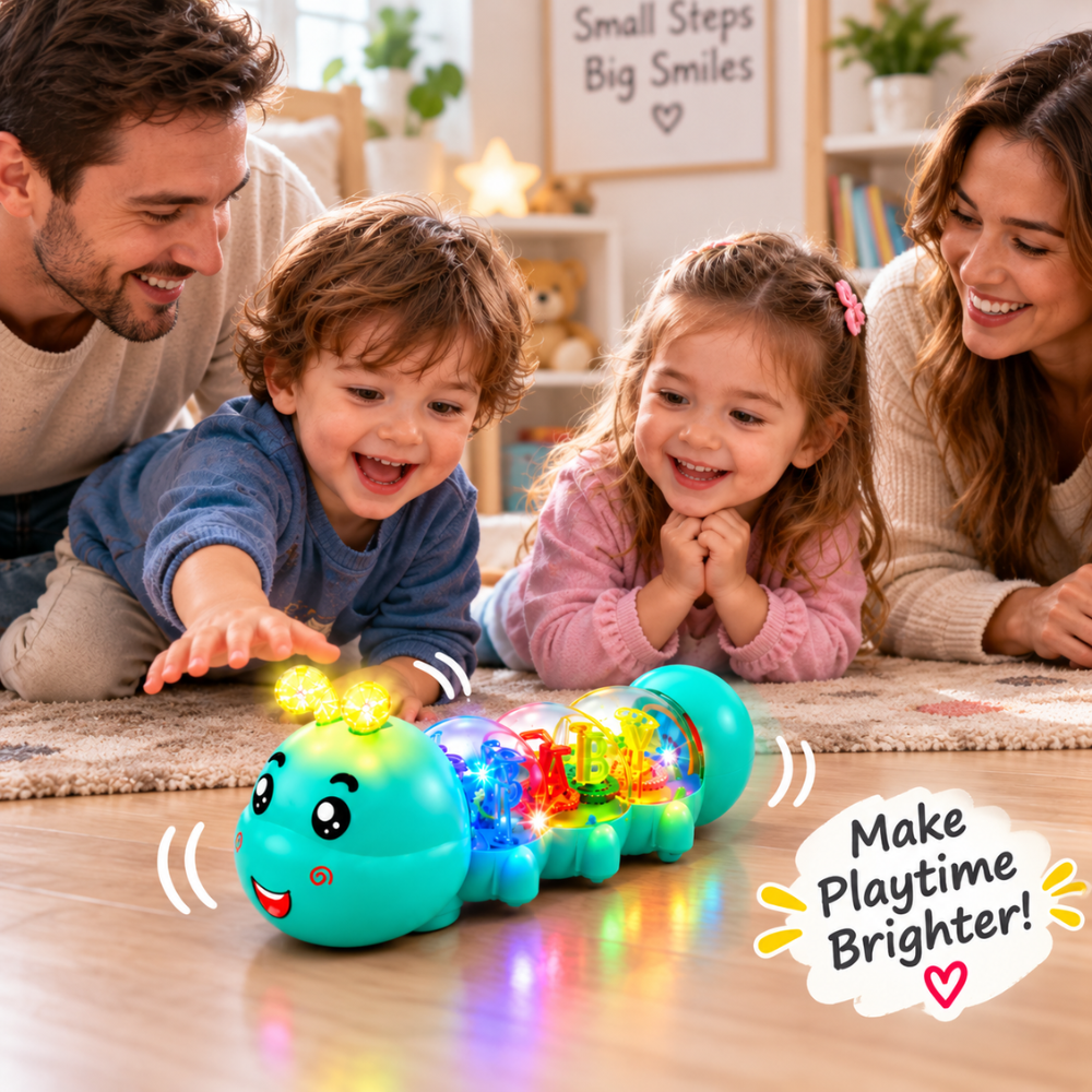 GearGlow Musical Caterpillar Toy