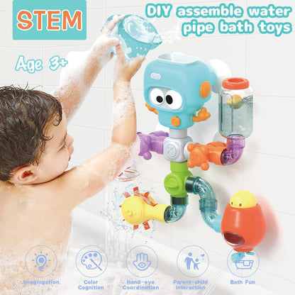 RoboSplash & Spin Pipe Builder Bath Toys