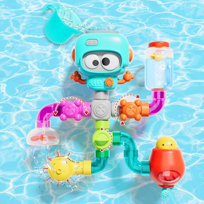 RoboSplash & Spin Pipe Builder Bath Toys