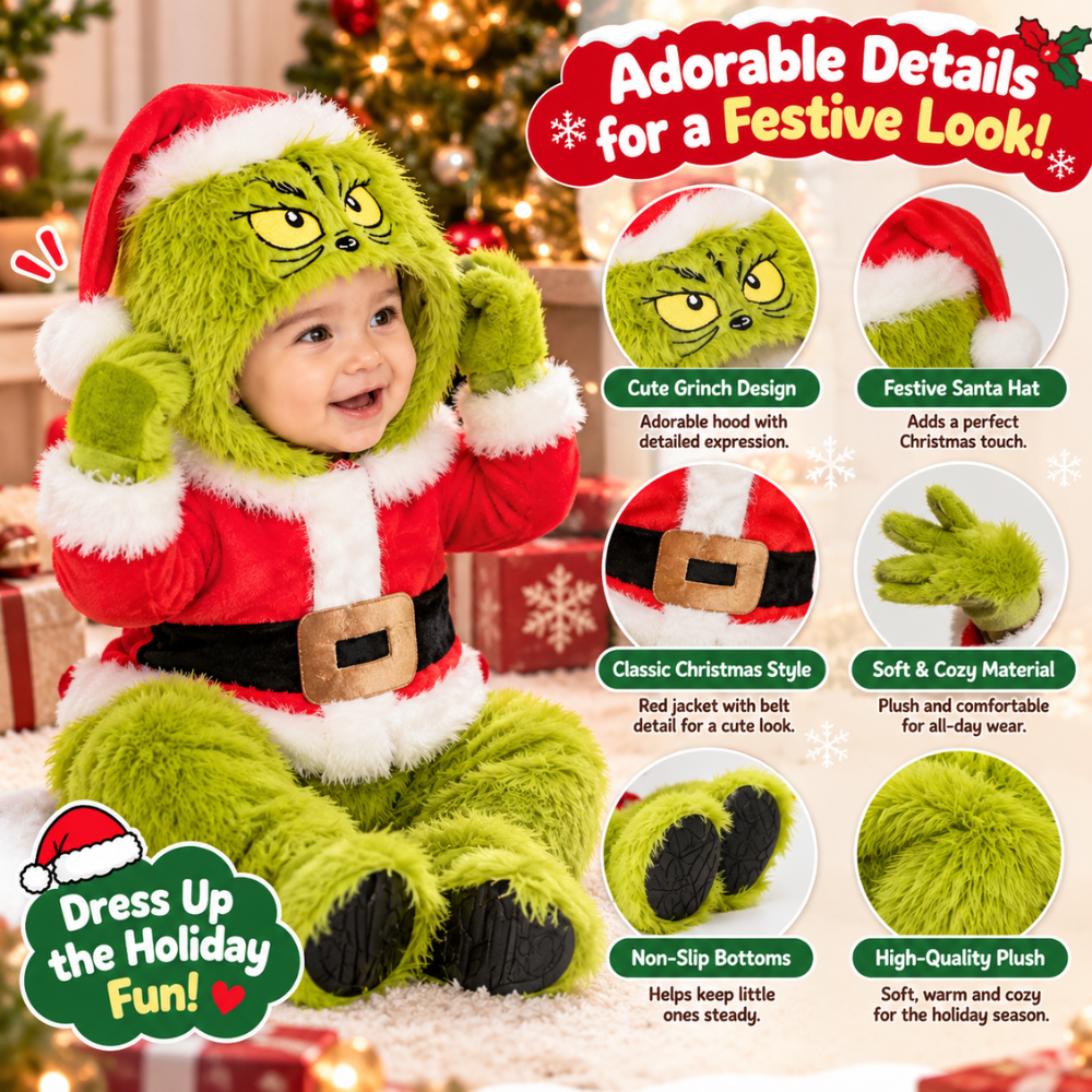 Little Grinch Santa Costume