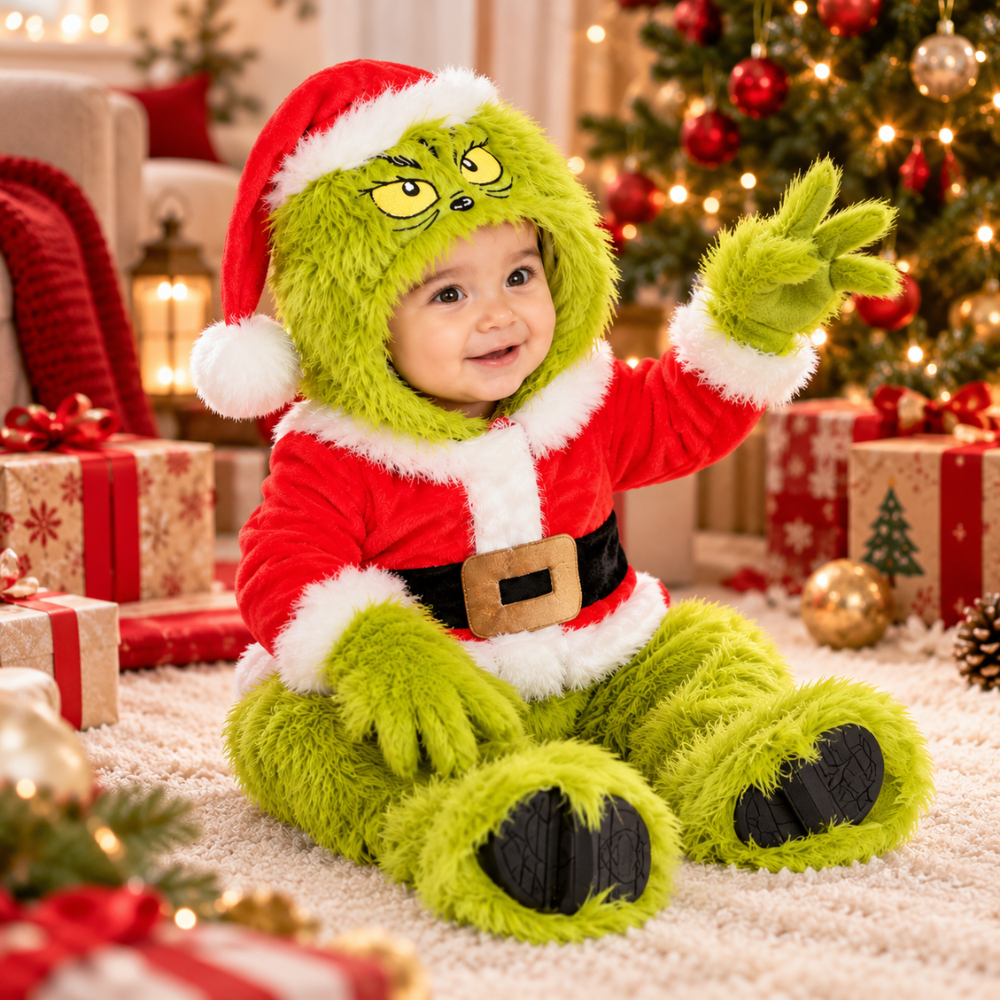 Little Grinch Santa Costume