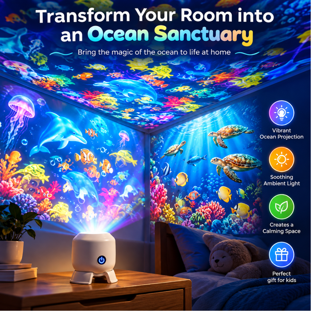 OceanGlow Kids Projector Light